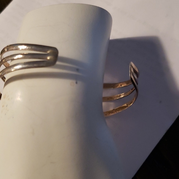 SS Vintage Handcrafted Bracelet/Cuff Adjustable - Picture 5 of 6